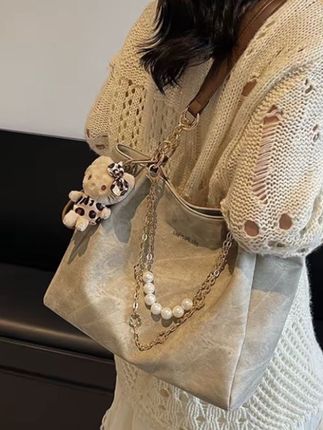 女包2025新款日常简约通勤洋气大容量单肩托特包#今日穿搭 #单肩包#托特包#通勤包#简约穿搭