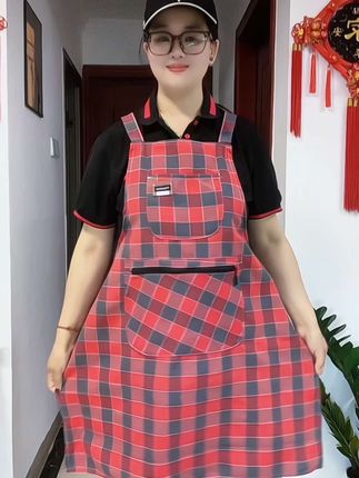 #围裙#多色可选#防尘防污#面料柔软舒适#工作服 @巨量千川 @DOU+小助手