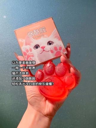 以为是美丽废物一用一个不吱声!!想洗哪里洗哪里,轻松洗出冷白皮#烟酰胺猫爪皂 #洗面奶 #美美过秋天 #学生党平