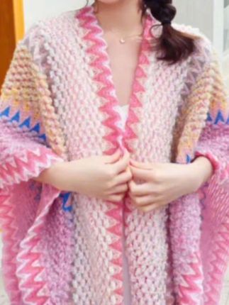 云南彩虹糖民族风披肩秋冬夏季外搭针织披肩时尚长款旅游..#美出新高度 #优雅气质 #谁穿谁漂亮