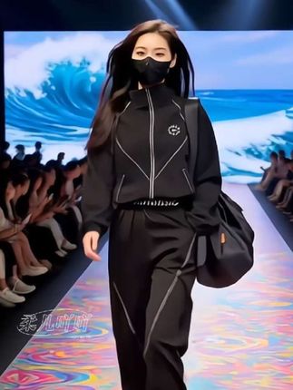香朵儿简约时髦洋气运动时尚套装2025春秋新款职业通勤女装两件套#穿出自信穿出美丽 #时尚搭配 #爱了爱了 #个性穿搭 #帅气穿搭