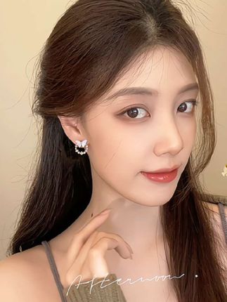 #蝴蝶耳钉 #优雅气质 #超好看 #精美耳饰 #名媛气质