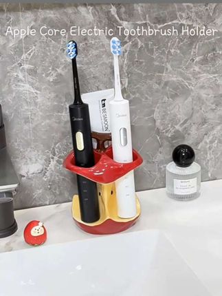 #苹果陶瓷牙刷置物架#电动牙刷收纳架 #牙膏牙刷收纳架#收纳整理#多功能置物架