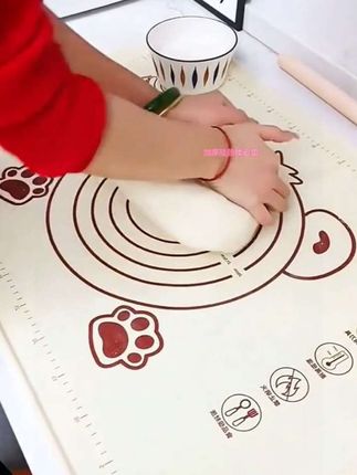 (送切面刀+擀面杖)加厚不粘硅胶面板防滑不沾面硅胶垫揉面垫#好物推荐🔥 #厨房好物 #强烈推荐 #实用好物 #好物推荐分享