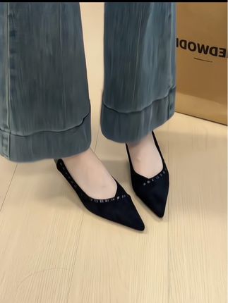 #单鞋 #尖头鞋 #小猫跟高跟鞋 #优雅气质 #女鞋分享