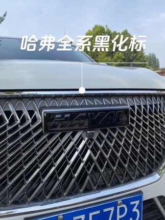 无损安装的一款哈弗黑化车标贴,上车效果瞬间颜值超高,运动感满满#车标黑化套件 #哈弗 #汽车改装