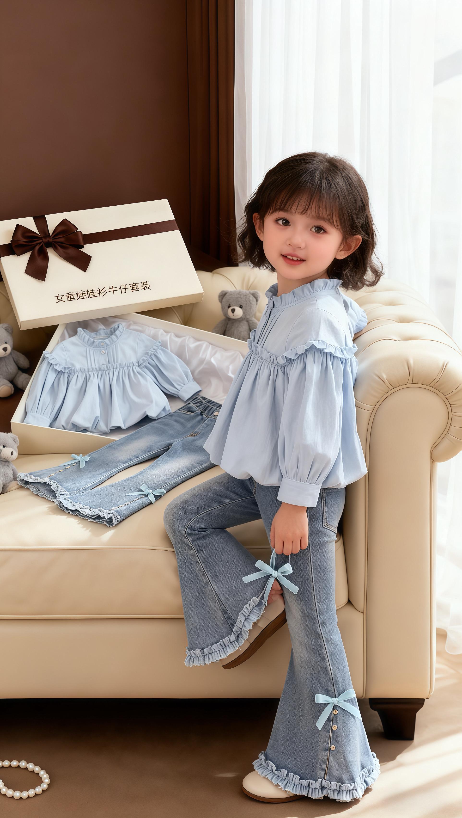 #高品质童装 #生女儿就要这样穿 #女宝穿搭 #生女儿就是用来打扮的 #女童套装 @抖加🔥上热门🔥dou+🔥热点宝