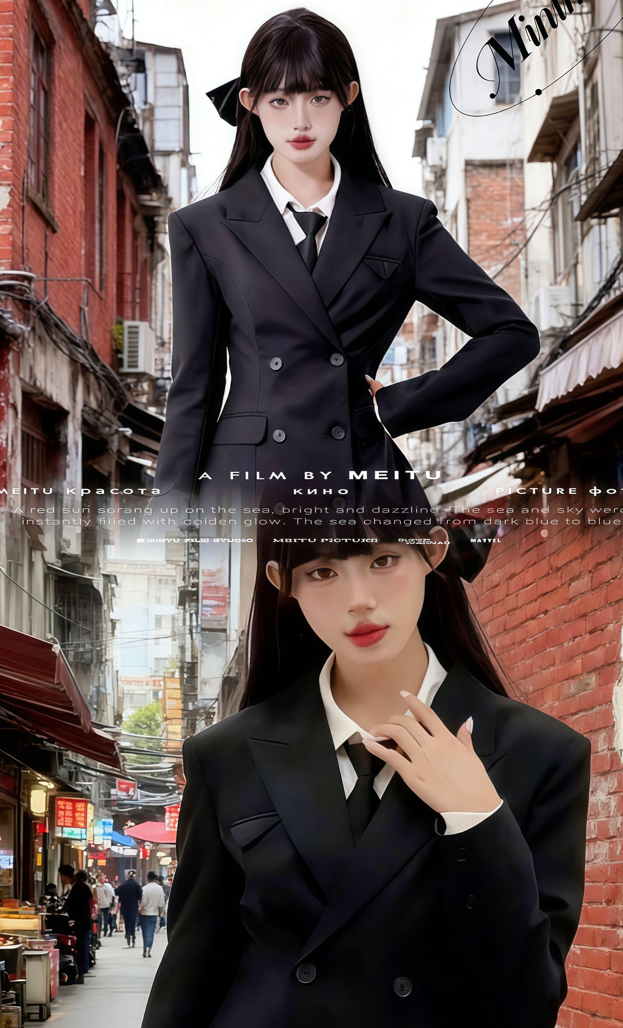#黑色高级感穿搭 #秋冬穿搭新鲜感在线 #秋天变时髦就从韩系穿搭开始 #学院风穿搭 #西装套装