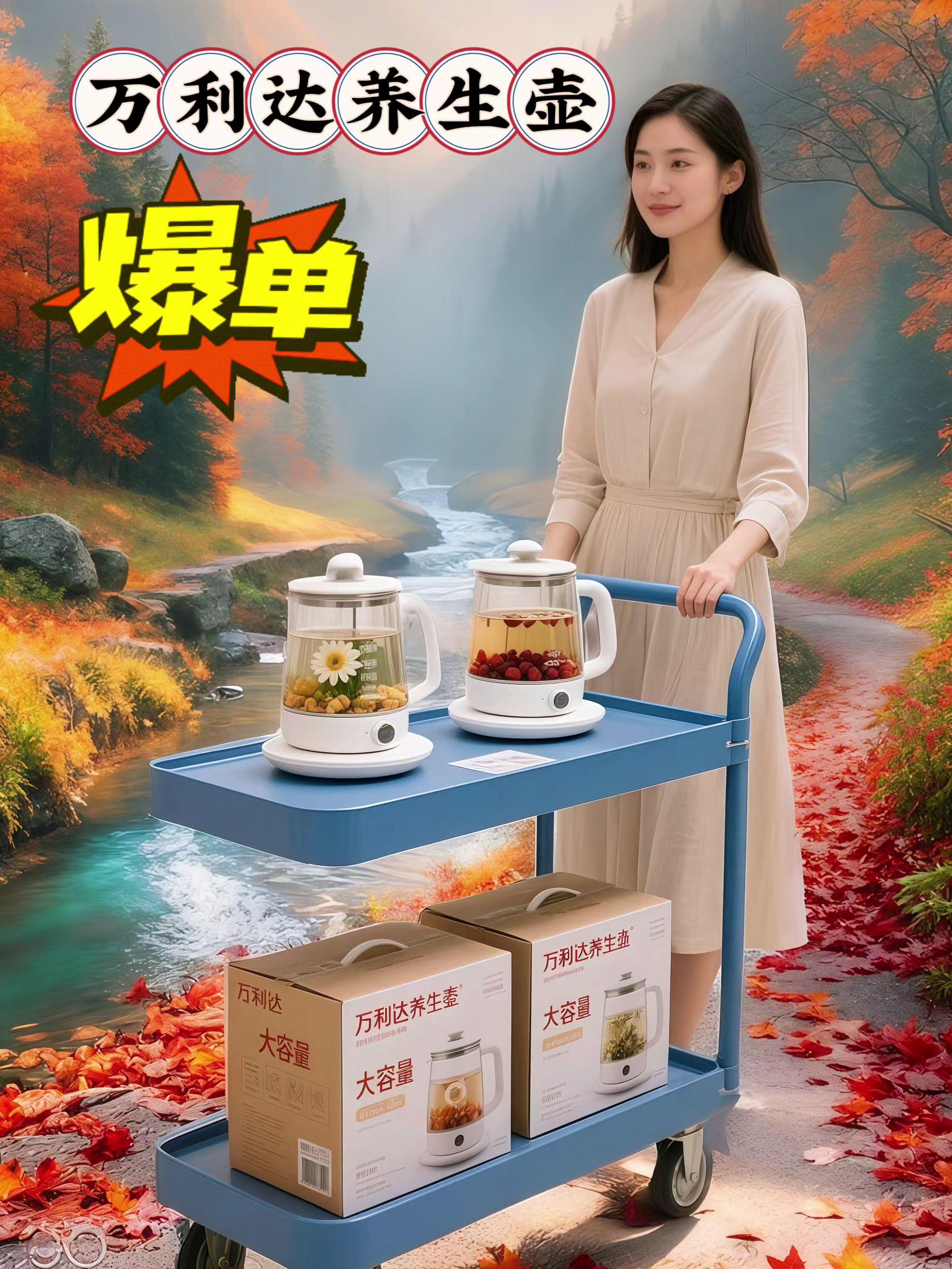 养生党必入!万利达养生壶 朋友们,想开启养生日常,这台万利达养生壶可别错过!现在入手还附赠蒸蛋器,实用又划算! 它有着够大的容量,不管是自己用,还是全家一起分享都合适。能实现的功能特别多,日常烧开水、煮点花茶,轻松享受闲暇时刻;还有专门的煎药模式,精准控制温度,让药材里的有益成分充分释放。 用的材质让人安心,煮出来的饮品干净又健康。操作也很简单,按一下就能切换不同功能。外形精致不占地儿,摆在家里哪个位置都不突兀。 别再纠结啦,赶紧把这台养生壶带回家,让健康又好喝的饮品常伴左右,开启讲究的养生日子! #万利达养生壶 #多用途养生 #热水壶 #烧水煮花茶 #居家好物 @DOU+小助手 @抖加🔥上热门🔥dou+🔥热点宝