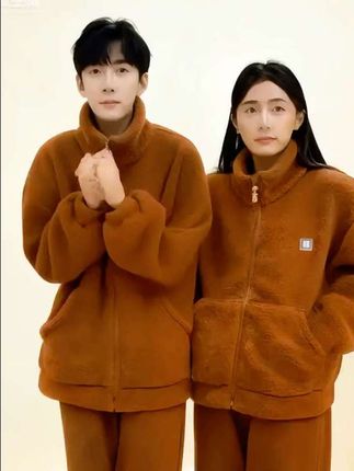 寒冷冬季必备!JY001男女同款珊瑚绒睡衣,加厚保暖,外穿内搭都超赞,情侣一起穿更甜蜜💕✨ #保暖神器 #情侣睡衣推荐