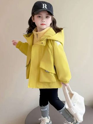 女童三合一冲锋衣可拆卸儿童加绒防风外套女孩宝宝秋冬装2025新款#女童冲锋衣#女童防风外套#女童春秋外套 #女童加绒外套#抖音小助手dou上热门