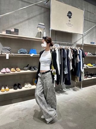 宽松直筒高腰豹纹裤女夏季韩系设计感显瘦弯刀阔腿休闲裤#休闲裤#宽松版型 #直筒裤