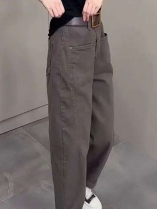 直筒工装牛早秋新款小个子高腰显瘦休闲哈伦老爹裤子#早秋新款#高腰显瘦 #哈伦老爹裤#直筒工装裤穿搭 @DOU+上热门