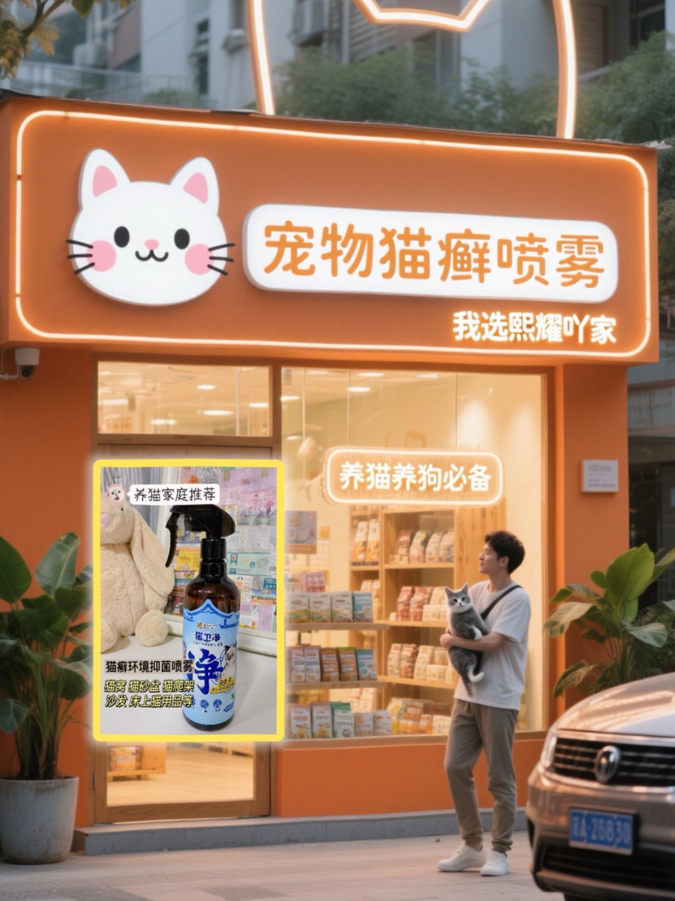 养宠家庭要备好,环境抑制喷雾,猫咪经常待的地方喷一下,赶紧试试!#猫卫净 #贝克里里 #猫癣 #新手养猫 #养猫人