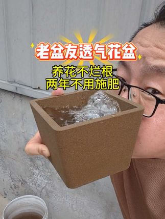 #实话实说 #老盆友透气花盆 #多孔陶瓷缓释肥透气花盆 @DOU+小助手