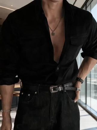 #衬衫男 #型男穿搭 #男生秋日有效穿搭 #穿出自己的风格 #硬汉穿搭