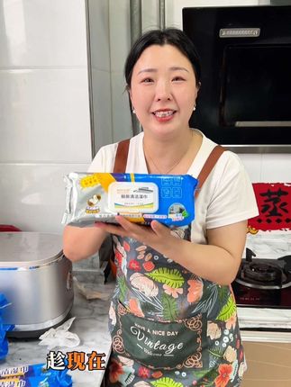 15.9到手6大包厨房湿巾#厨房湿巾#厨房湿巾纸自带清洁液