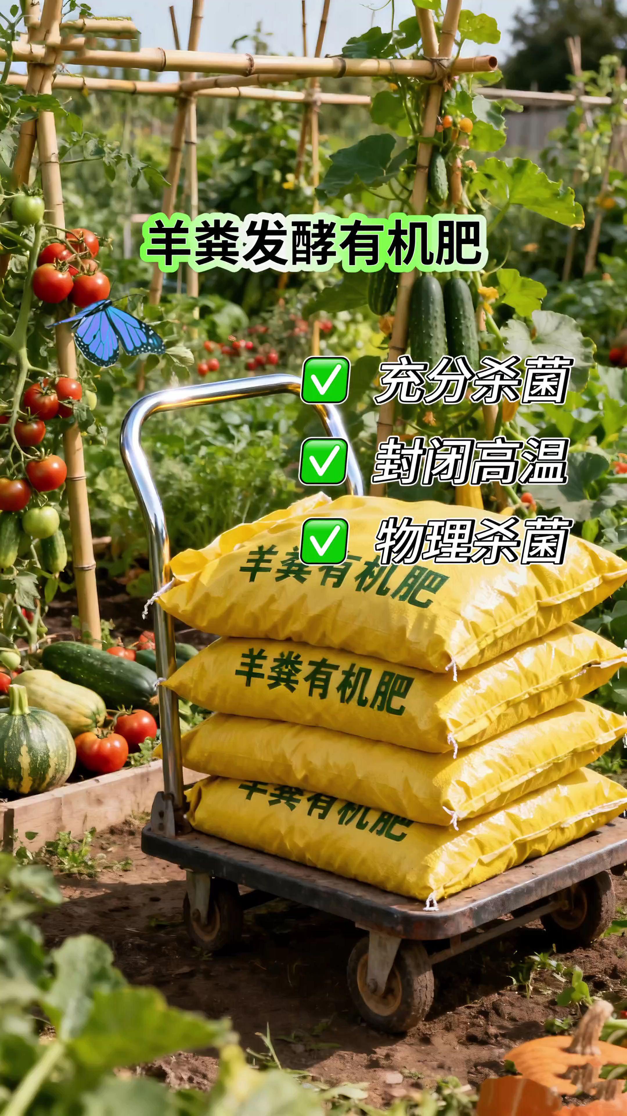 羊粪有机肥,是天然的“植物养料库”。它经发酵腐熟后,有机质丰富,能改善土壤结构,让蔬果更香甜、花卉更艳丽。无化学残留,助力绿色种植,是追求生态农业与家庭园艺者的贴心选择,为作物生长源源不断输送自然养分。#有机种植 #种植小技巧 #家庭种植# 羊粪有机肥