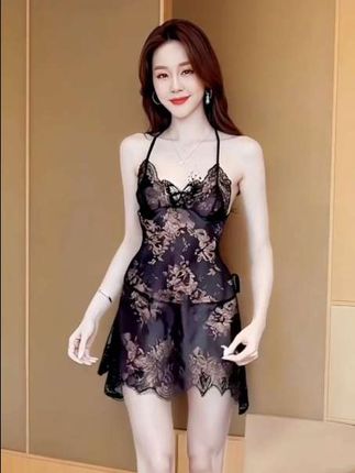 #性感睡衣 #睡裙 #吊带连衣裙 #家居服 #谁穿谁好看