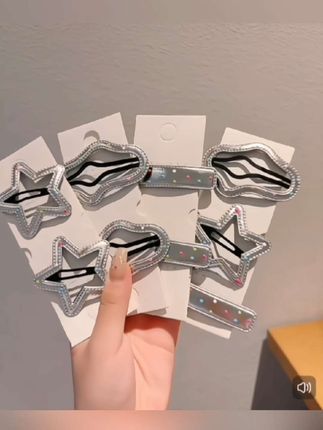 银色彩色点点bb夹发夹碎发刘海夹边夹侧边夹发卡#发夹#bb夹#刘海夹#侧边夹#碎发夹