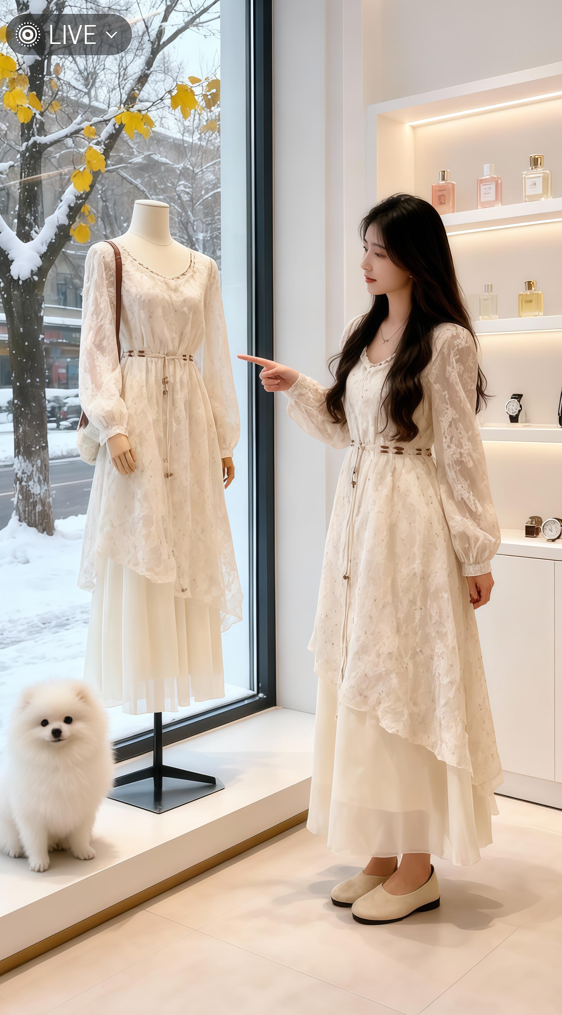 #韩系穿搭 #小个子显高显瘦穿搭  #欧韩穿搭 #秋冬穿搭#连衣裙