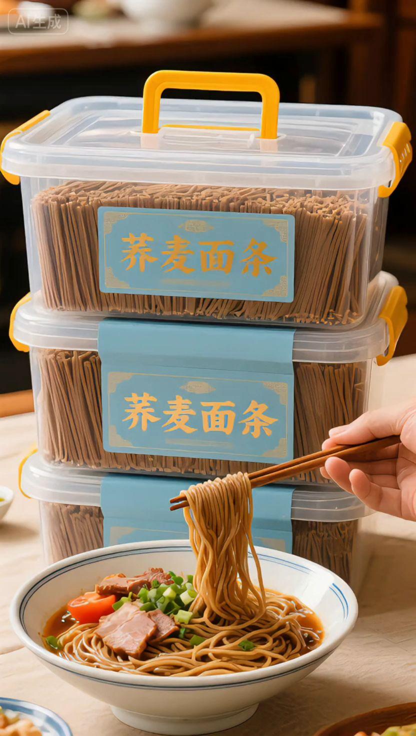 5斤东北荞麦面,这波薅羊毛太值了! 不管是来碗热汤面,还是拌成凉面都绝绝子——面条嚼起来筋道又扎实,家里老人孩子都吃得有滋有味,妥妥是实惠又健康的粗粮主食Top1。 5斤一大包,分量实在够吃好久,日常用来替代白面条当主食,既有粗粮的营养,又能让味蕾不单调。煮好的面条根根分明不黏坨,拌上酱料香得入味,煮汤吸饱汤汁也依旧爽滑,全家老小都爱的口感,性价比直接爆棚。 作为餐桌上的粗粮优选,不用费心搭配就很绝,不管是简餐还是正餐加一份,都能吃得满足又没负担,这波囤货真的血赚 #超便宜超划算 #老人孩子都爱吃 #粗粮#抖音美食推荐官#好物推荐🔥