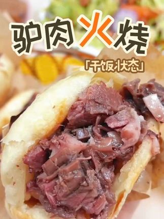 驴肉火烧太香了#真材实料才能做出好味道 #民间传统美食 #驴肉火烧