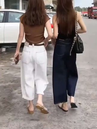 #薄款香蕉萝卜裤新款#气质穿搭#面料很舒服#裤型好看