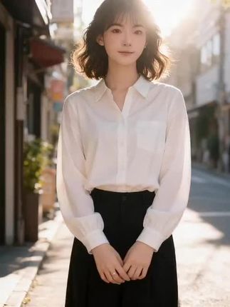 F春秋季新款女士法式时尚漂亮长袖衬衫装气质显瘦减龄小衫#好货分享