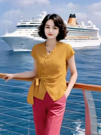 #减龄时尚显瘦上衣 #气质显瘦短袖T恤衫#视频同款点这里小黄车#夏季新款爆款