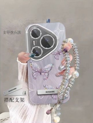 带镜头膜华为Pura80手机壳Pura80Pro+软壳Pura80Ultra羽纱蝴蝶