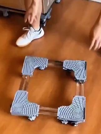 洗衣机底座脚垫品牌通用冰箱增高加架高通风防潮不锈钢管黑色托架#洗衣机底座#