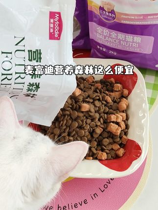 营养森林猫粮现在可划算啦!囤货装更便宜喔#科学养宠 #麦富迪#营养森林#猫粮推荐#好吃到停不下来