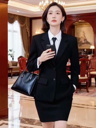 职场正装西装套装女职业装春秋大学生面试商务工作服大码西服套裤 #西装套装 #时尚套装 #高级感穿搭 #职场穿搭 #气质女神穿搭