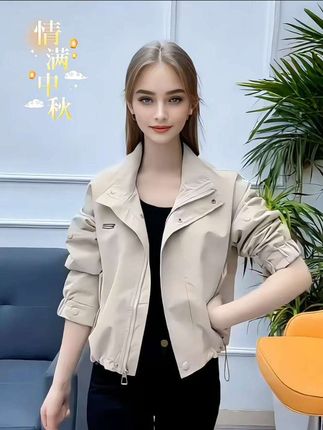 #夹克外套 #休闲时尚 #穿出自己的风格 #女装搭配 #@DOU+上热门
