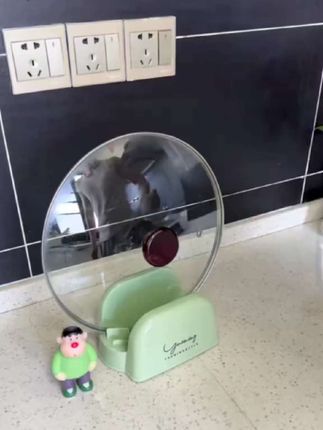 【抢!2个】奶油风台面锅盖置物架家用一体置物架厨房灶台沥水收纳架