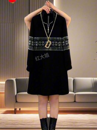 #大码女装 #时尚气质连衣裙 #不怕你胖就怕你不时尚 #谁穿谁好看 @DOU+上热门