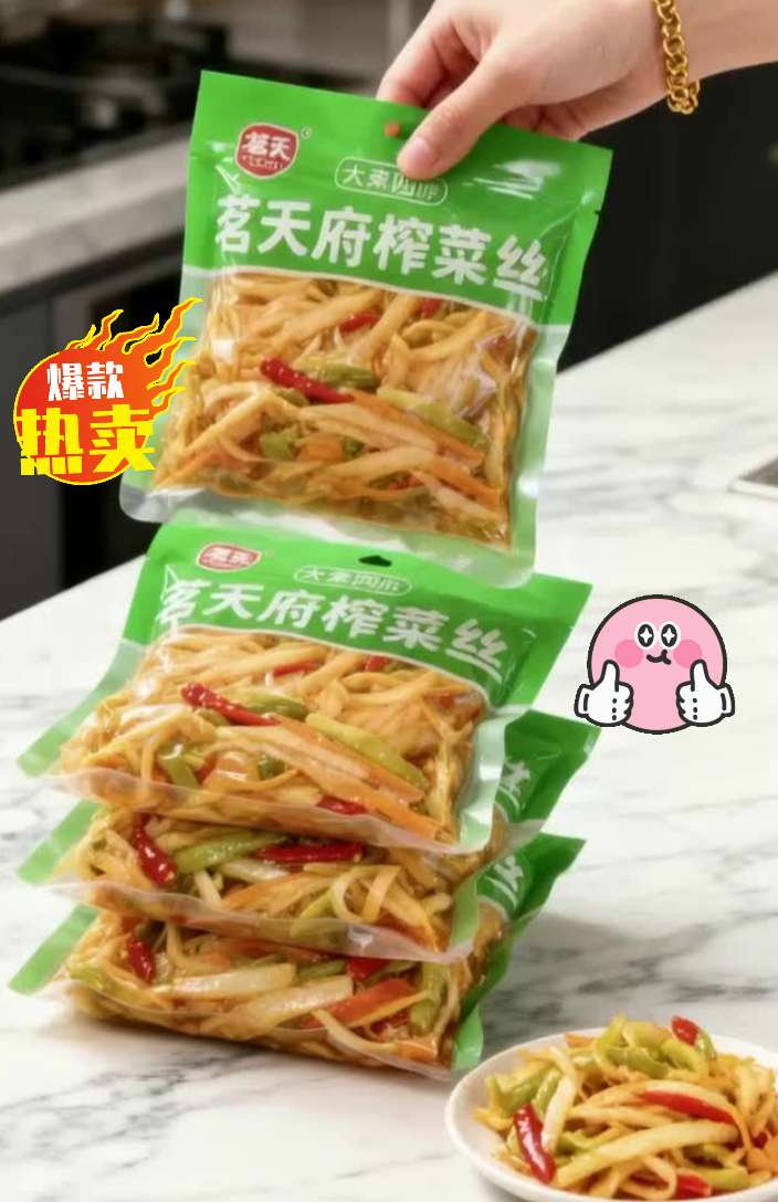 鲜脆榨菜丝配粥真的绝绝子!脆嫩爽口,佐餐开胃,是居家囤货的宝藏美味~ #涪陵榨菜 #下饭菜 #佐餐神器 #囤货清单 #家常小菜