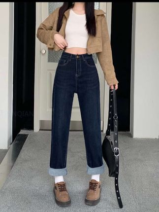 秋季新款大码哈伦牛仔裤胖妹妹微胖梨形身材大码穿搭老爹裤子#简约穿搭 #牛仔裤穿搭 #春秋新款 #女装穿搭 #强烈推荐 @抖加🔥上热门🔥dou+🔥热点宝