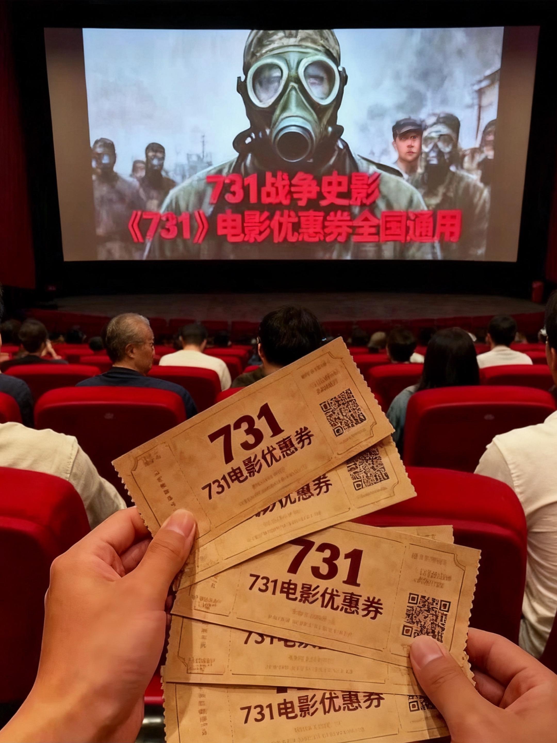 观看铭记历史,勿忘先辈苦难#电影热烈上映#电影热烈上映#电影优惠劵抖音团购#731电影#新片推荐