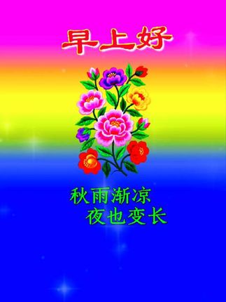 早上好朋友们