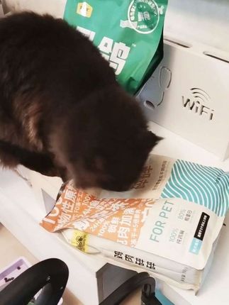 谁家毛孩子在偷吃鸡肉碎碎啊?#缅因猫 #偷吃的猫咪 #味当家鸡肉碎 #萌宠出道计划