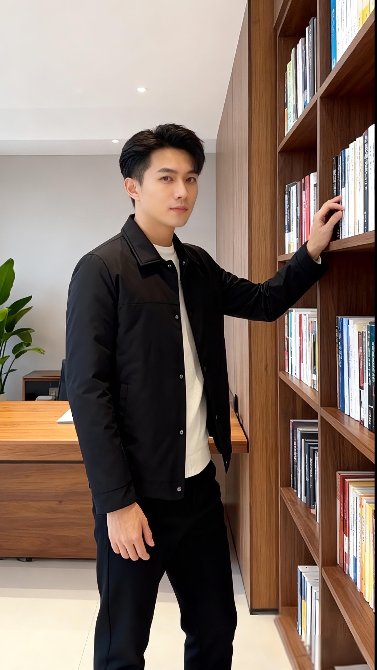 #时尚气质穿搭 #型男穿搭 #潮流时尚穿搭 #商务男装 #西服穿搭 冬季新款男士修身百搭行政夹克加棉加厚百搭商务休闲外套