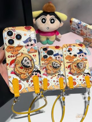 💛超可爱旋转鲷鱼烧小新挂绳手机壳~(。ì _ í。) #手机壳推荐 #可爱手机壳#这手机壳长在了我的心尖上