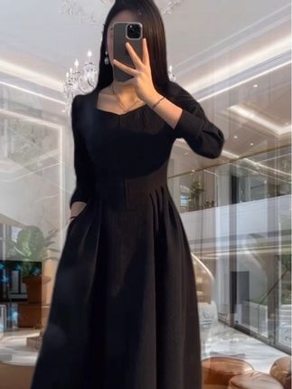 #连衣裙 #通勤搭配 #时尚穿搭 #显瘦显高显气质 #美美哒💖💖💖 @DOU+小助手