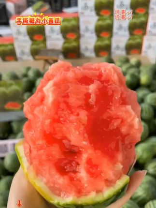 家人们,夏天到了,都喜欢来一块冰箱西瓜🍉,推荐这款手撕糖丸小西瓜,脆甜多汁,皮薄肉厚,清甜爽口;新鲜应季水果当季现摘,优质水果,好吃不贵经济实惠,喜欢的拼手速去入吧