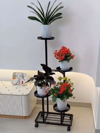 喜欢养花又没有地方放的,可以安排这款节节高花架子,摆在电视柜旁美观又大气,简约时尚又省空间 #花架 #可移动花架 #客厅花架子 #高端大气上档次 #实用好物