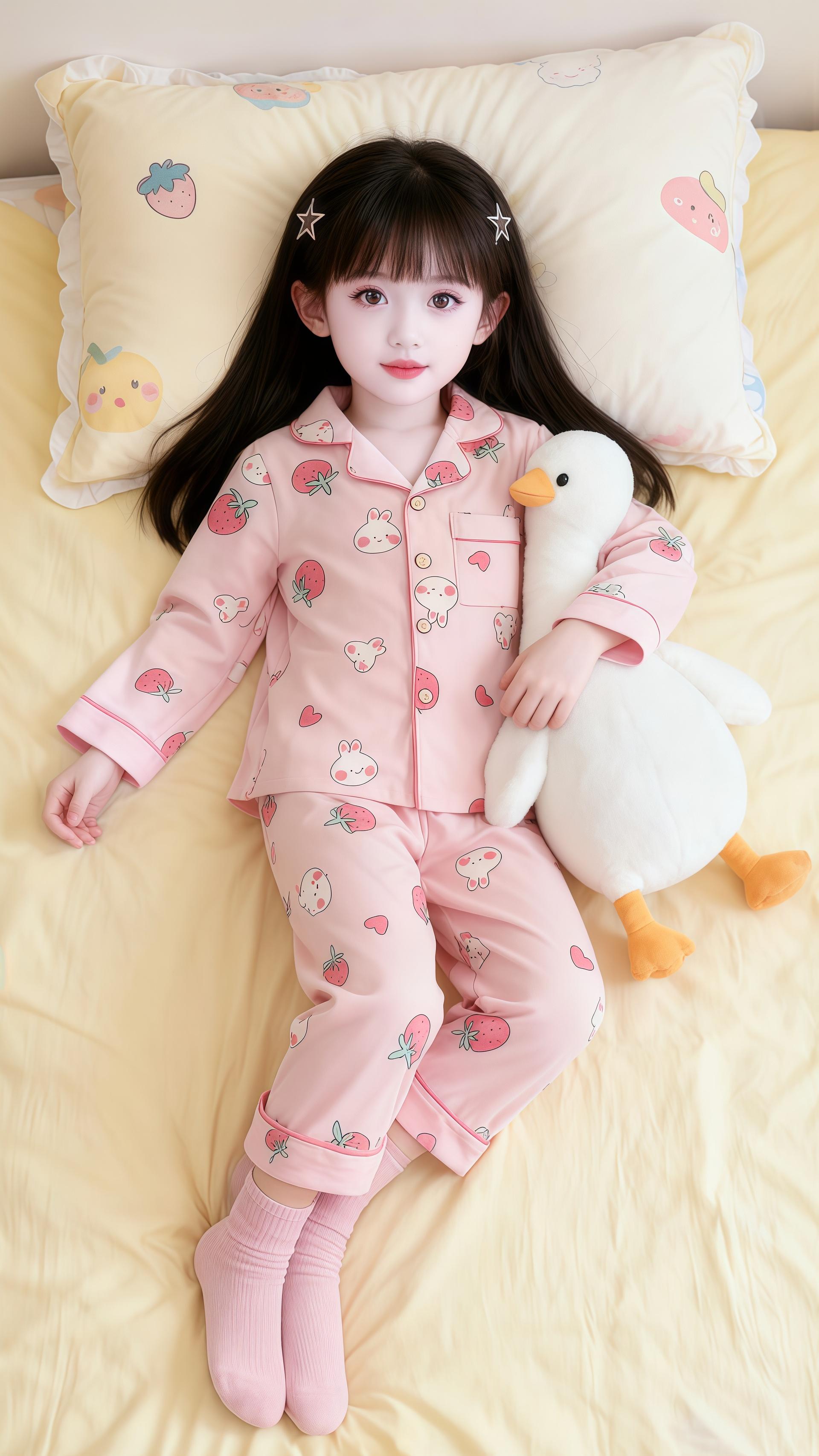 瞧她抱着小鸭酣睡的模样,仿佛抱着全世界的甜。那些哄睡时的疲惫,在她呼吸里,都成了我心跳的节拍。#儿童家居服 #家居服套装 #秋冬必备 #家居服 #女儿控👧请你慢慢长大🖤 @抖加🔥上热门🔥dou+🔥热点宝 @DOU+上热门