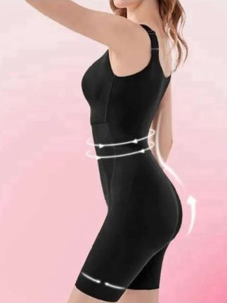蛮腰托胸无痕塑身衣#强压型连体塑身衣#美体无痕托胸连体塑形衣#夏天必备