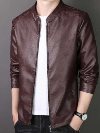 男士皮夹克外套春秋款#气质皮衣 #外套穿搭 #男士外套 #时尚气质穿搭 #春秋穿搭